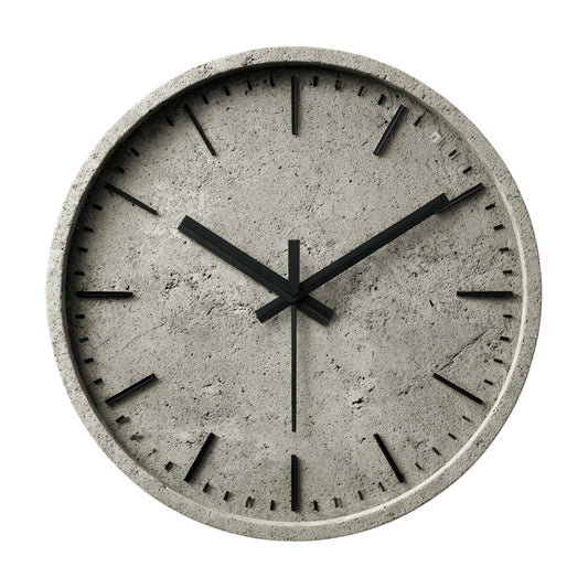 Concrete Era Industrial Silent Clock - Grey Slate Edition