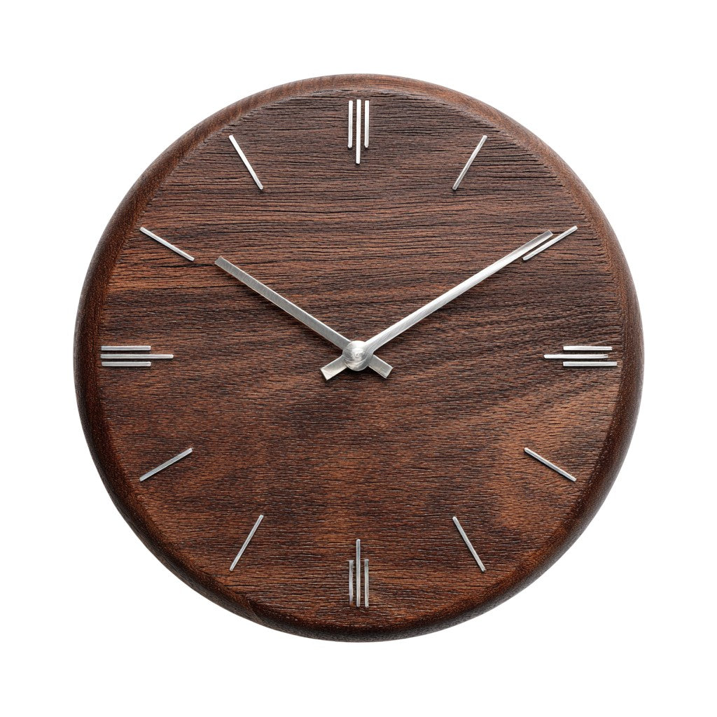 Nordic Walnut Silent Clock - Natural Wood Edition